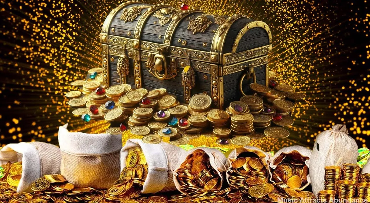 falling money with golden background