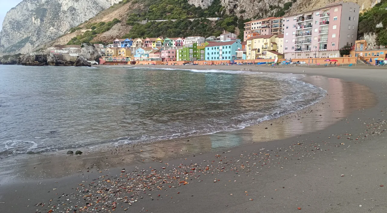 a beach that has a bunch of buildings on it