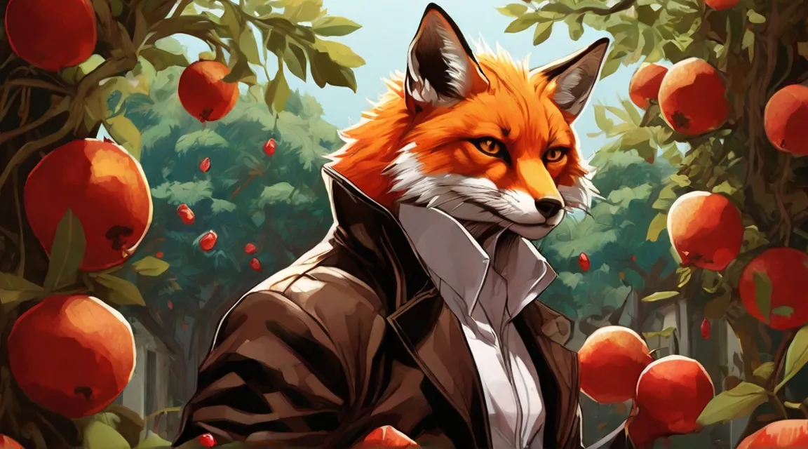 a painting of a fox wearing a coat