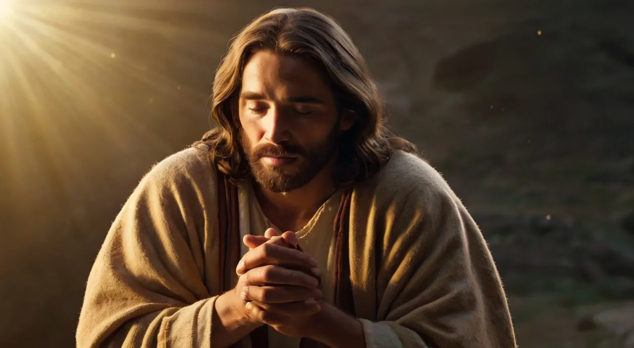 a man with long hair and a beard wearing a robe