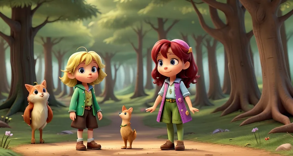 Meet Aria, a curious and adventurous young fairy, and her faithful friend Ollie, a playful woodland creature. Together, they embark on a journey that will change the fate of the forest forever."