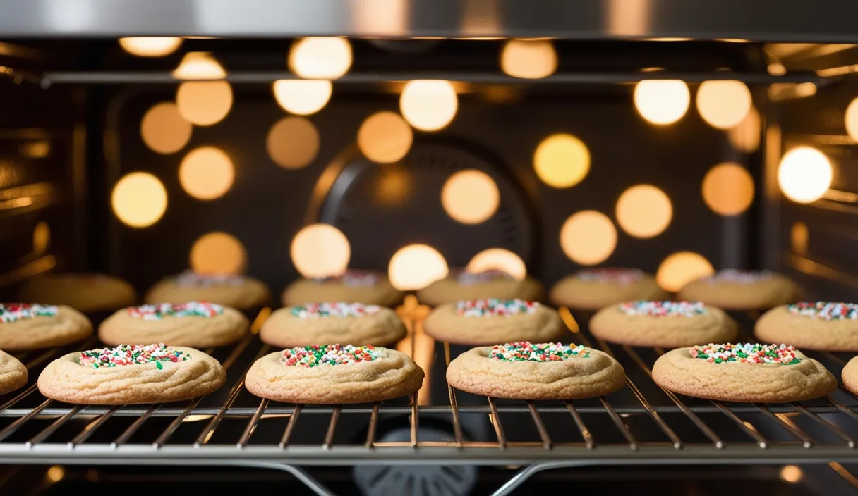 a bunch of cookies that are on a rack