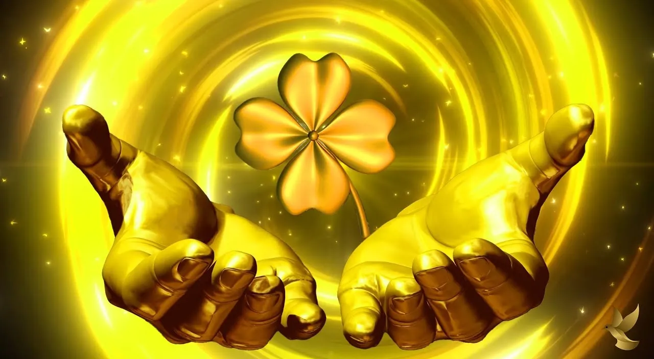 Create a golden money with a golden background, 8k, size of 1920x1080, colorful
