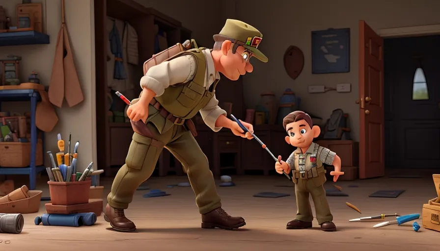 a scene from the animated movie toy soldiers