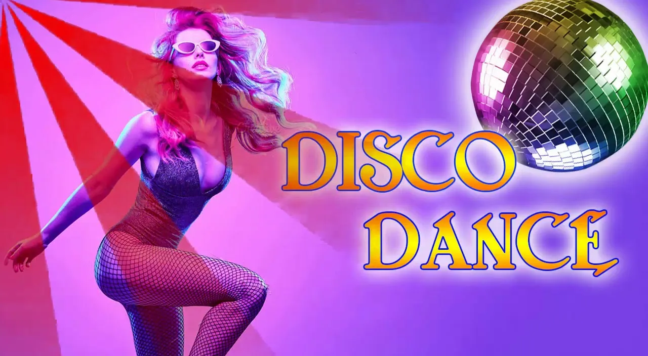 a woman is dancing in a disco outfit