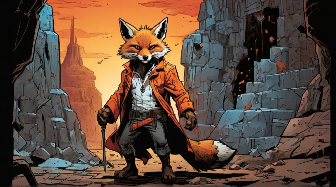  a fox enter into the fort