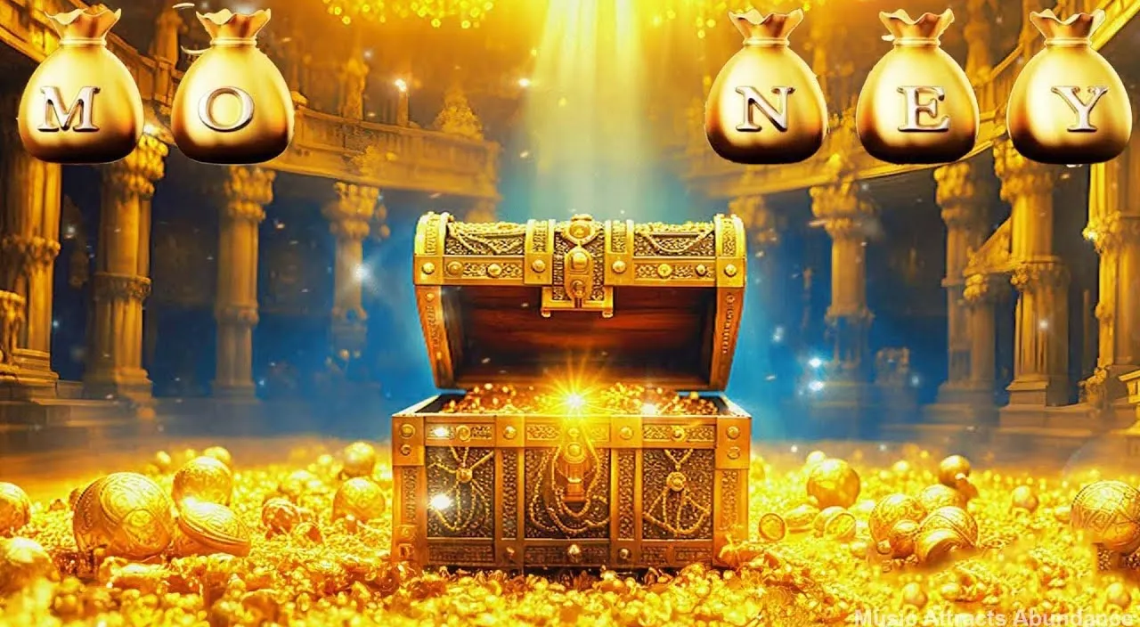 create a falling Money  with golden background, 8k , size of 1920x1080, colorful
