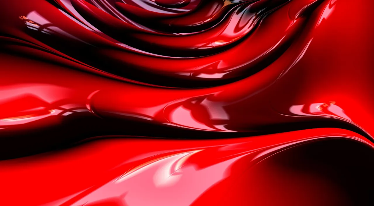 a close up of a red liquid substance