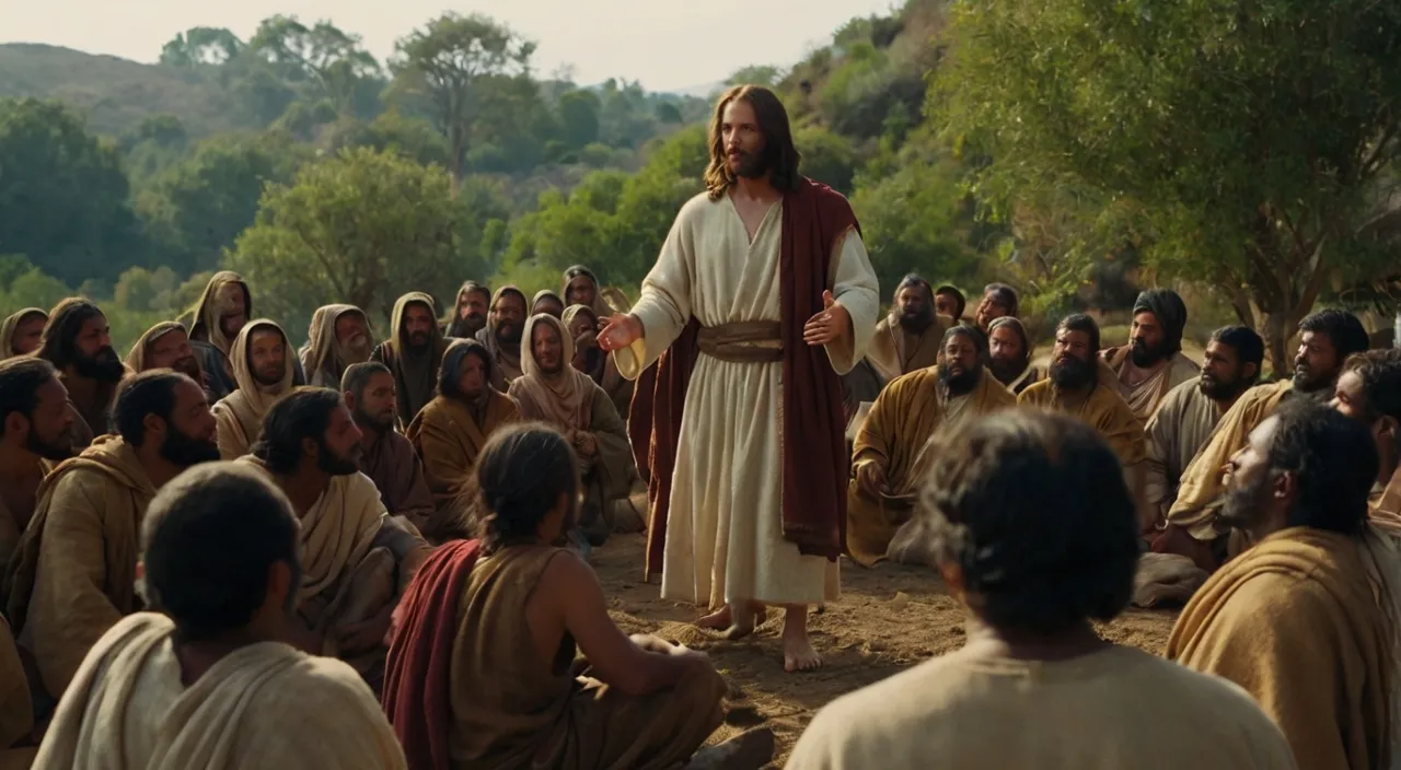 a man standing in front of a crowd of people