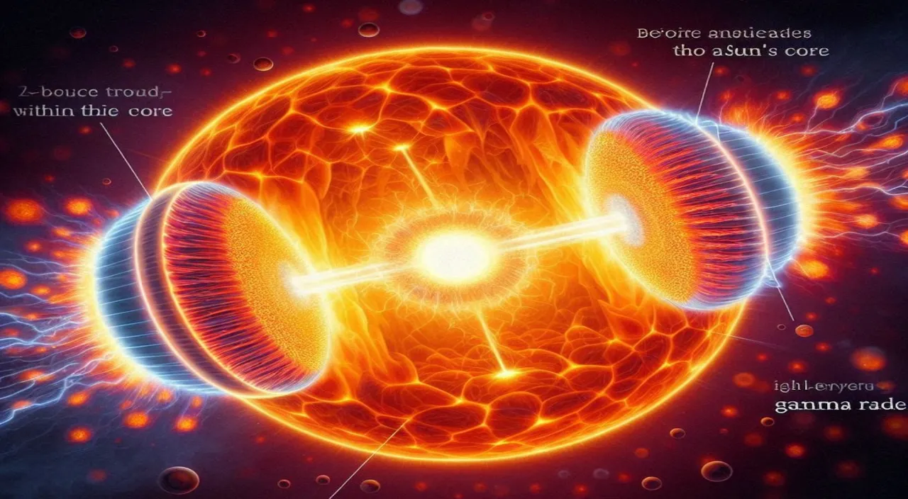 the structure of a sun's core