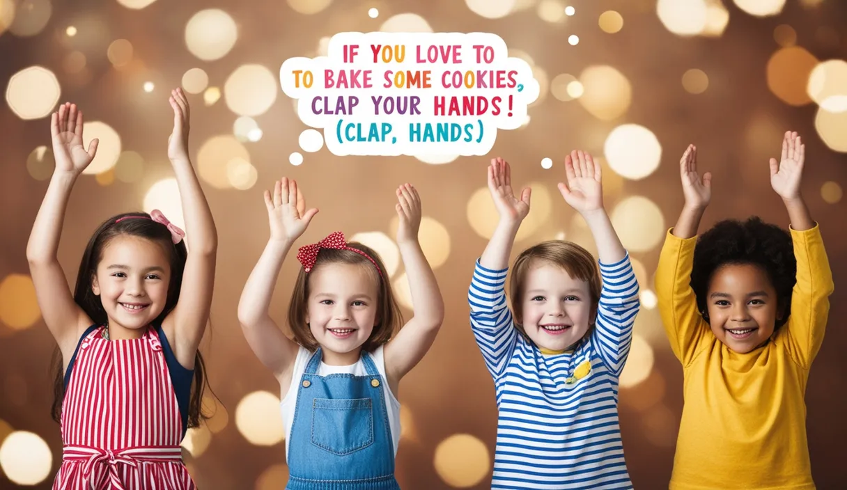 three little girls holding up a sign that says if you love to bake some