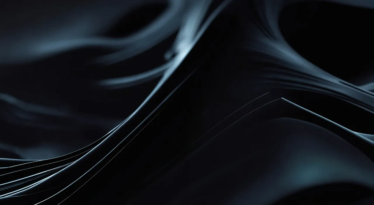 a black background with wavy lines