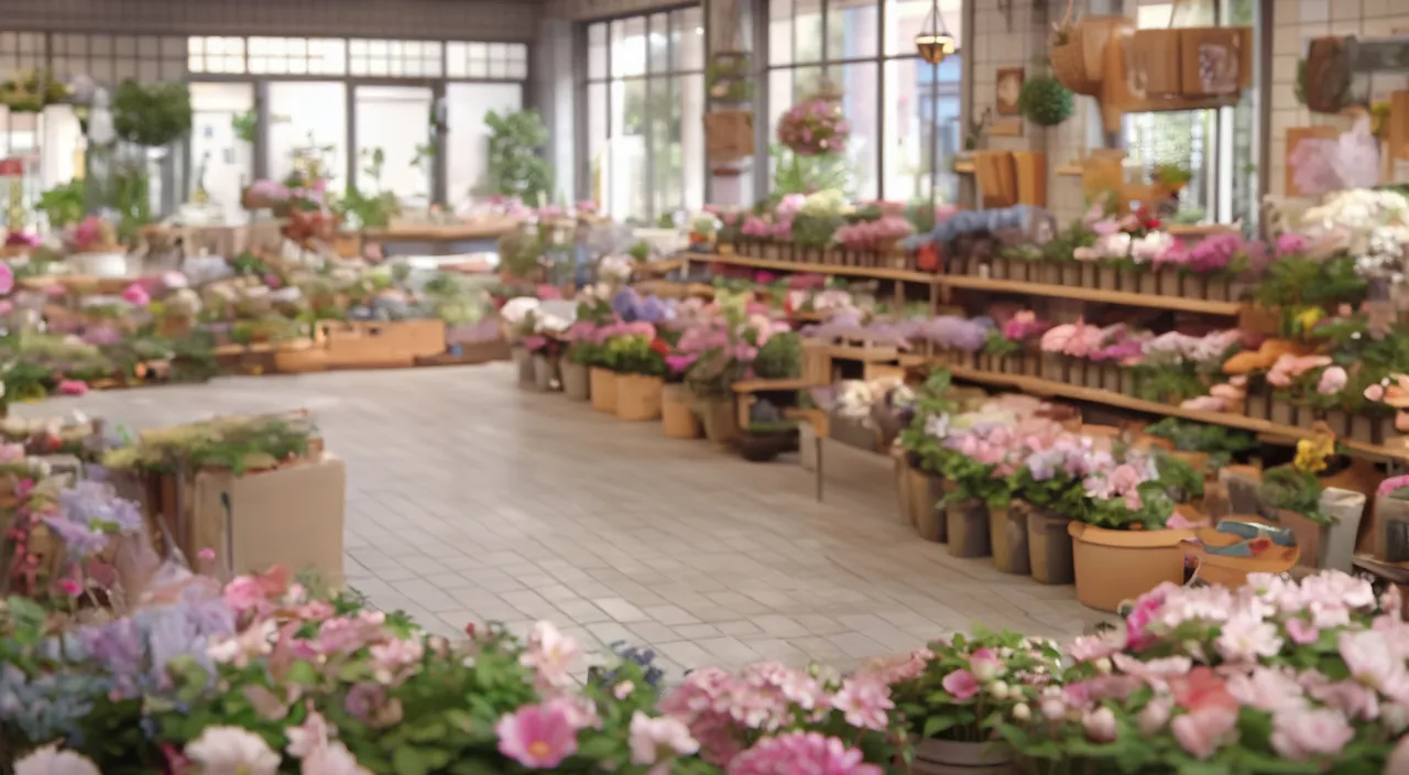 a flower shop filled with lots of different types of flowers