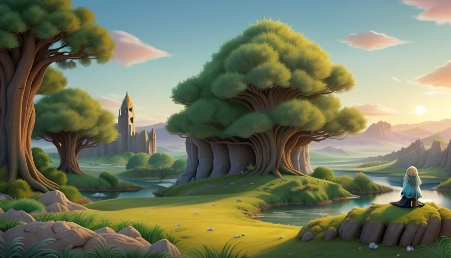 As Elara disappears into the distance, the Secret Kingdom lies peaceful and serene behind her, its enchanted landscape bathed in the light of a new dawn, a testament to the enduring power of hope, courage, and friendship.