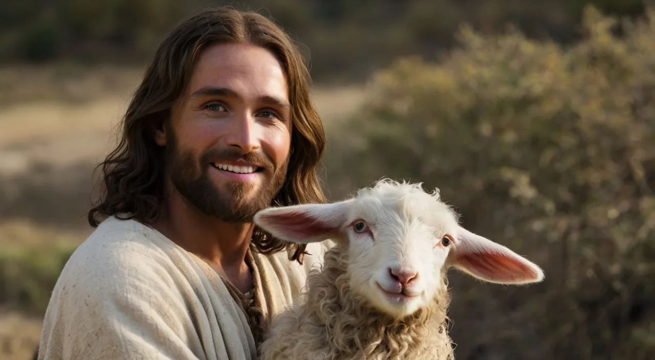 smile, eye, plant, beard, happy, fawn, grass, goat, people in nature, sheep