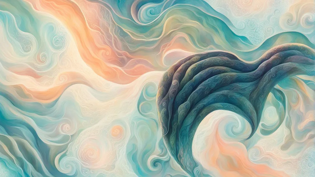 a painting of a wave in the ocean