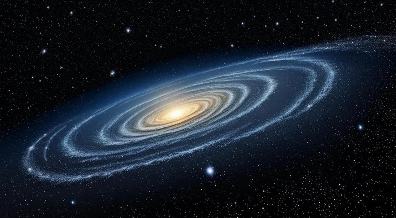 an artist's impression of a spiral galaxy