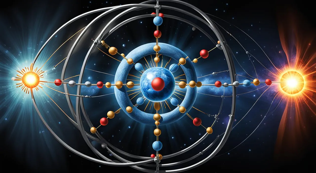 an artist's rendering of a solar system with a sun and planets