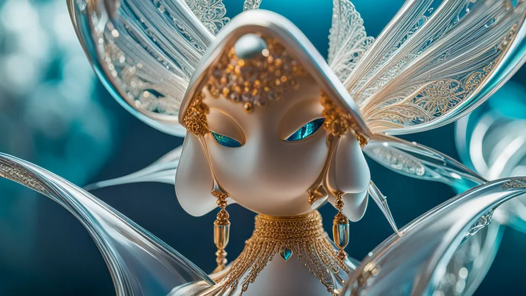 a close up of a figurine of a fairy