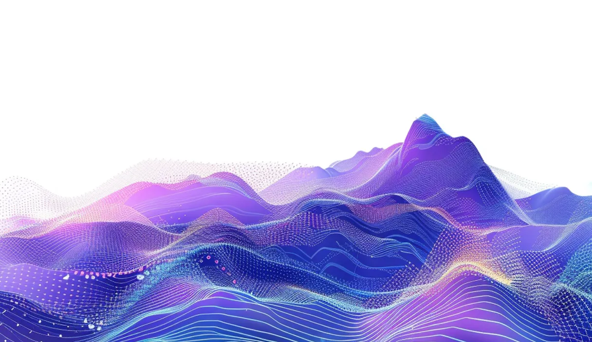 a computer generated image of a digital waves