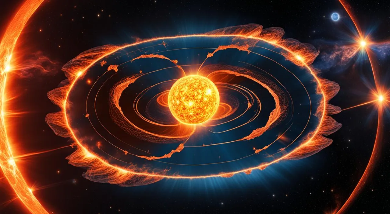 an artist's impression of a solar system