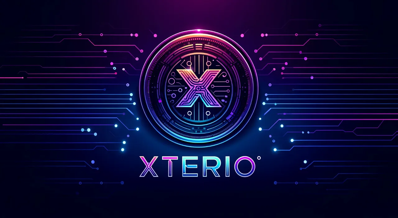 the xero logo on a dark background