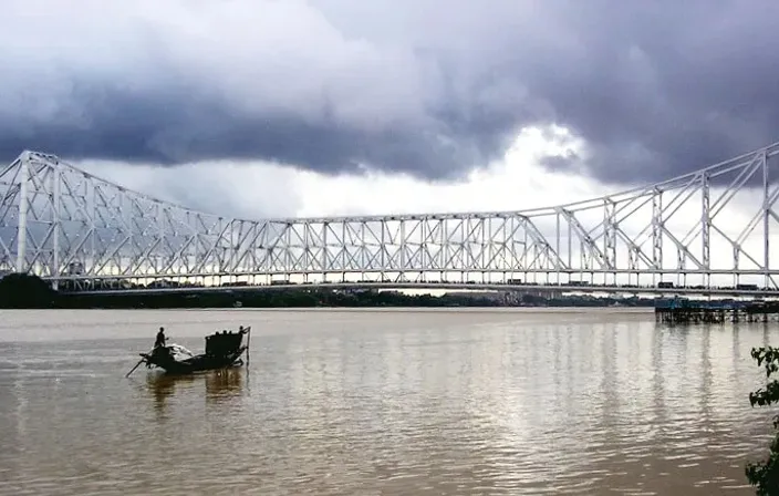 a large bridge spanning over a large body of water