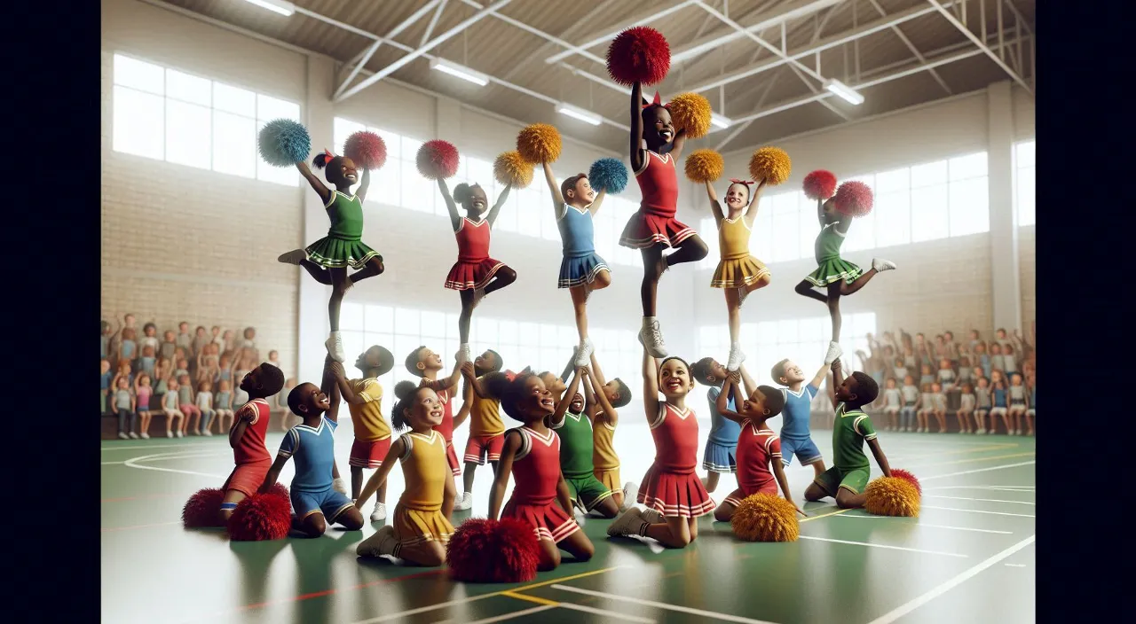 a group of people standing on top of a tennis court