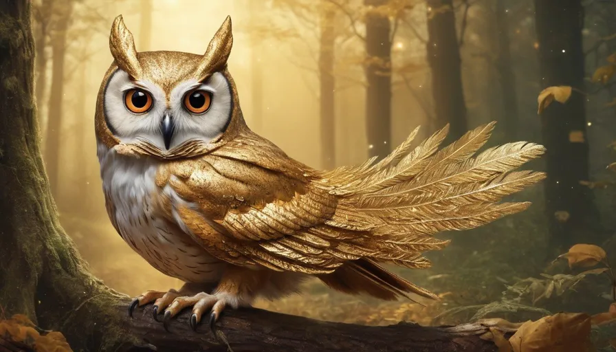 a painting of an owl sitting on a tree branch