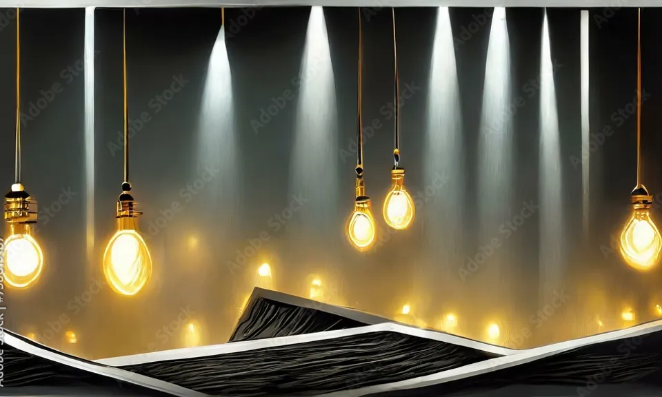 a group of light bulbs hanging from a ceiling