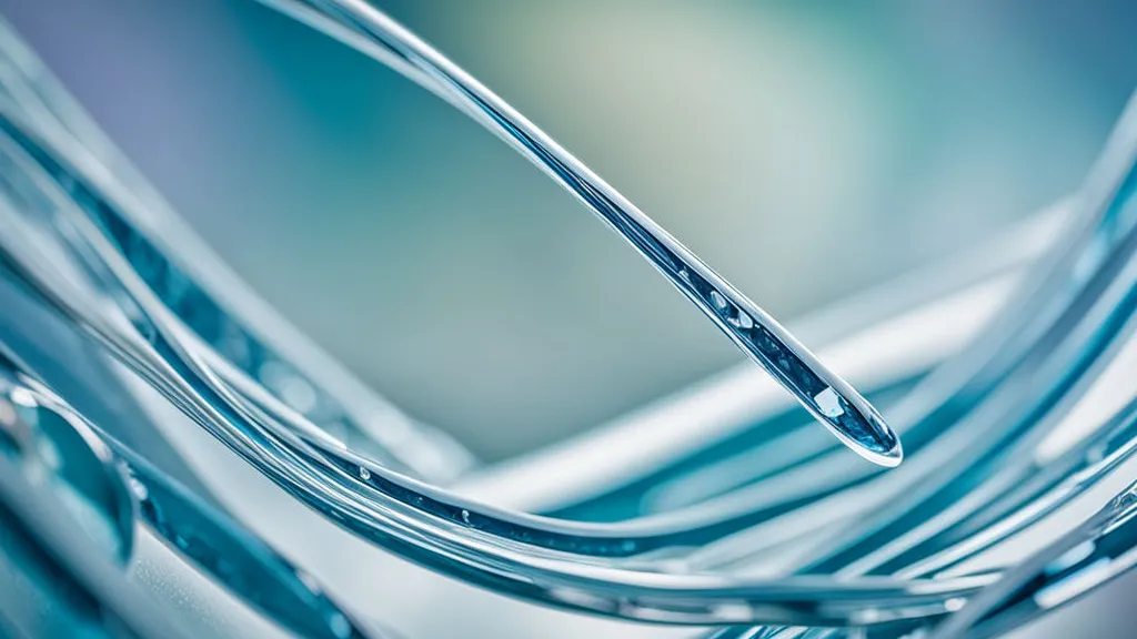 a close up of a metal object with water droplets