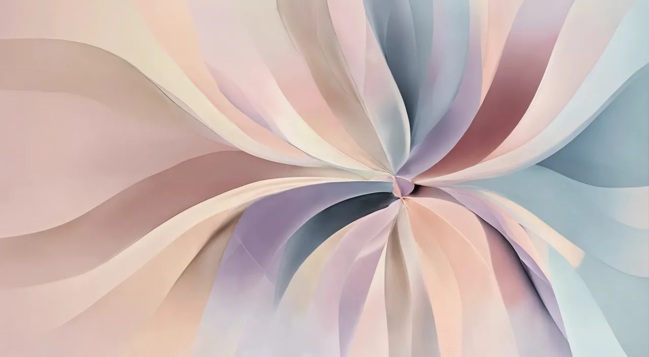 a computer generated image of a pink and blue flower