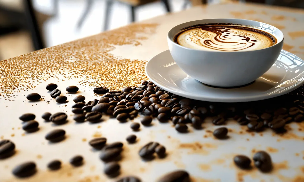 a cup of coffee sitting on top of a saucer