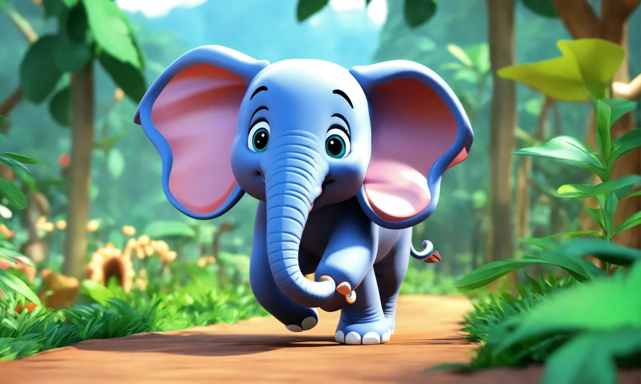 an elephant is walking through the jungle