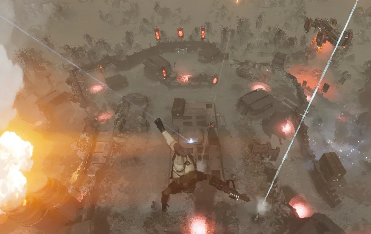 a screenshot of a battle scene