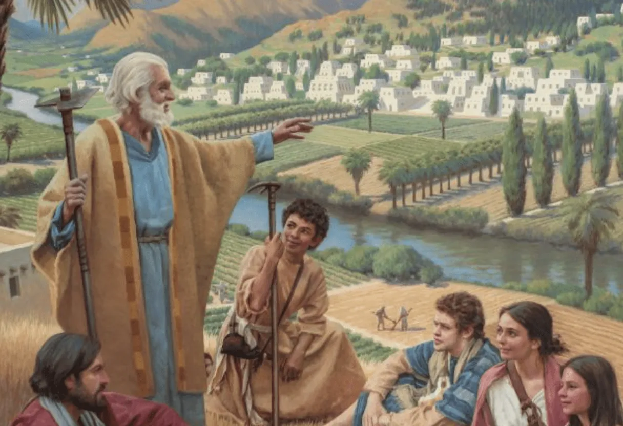 enoch from the bible talking to a group of people