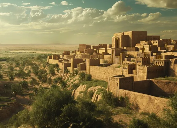 a village in the middle of a desert