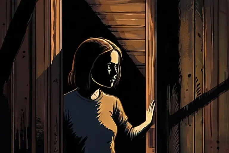 "Shadows moving outside the cabin, scratching at the door, intensified Sarah's feeling of being cornered and alone."

