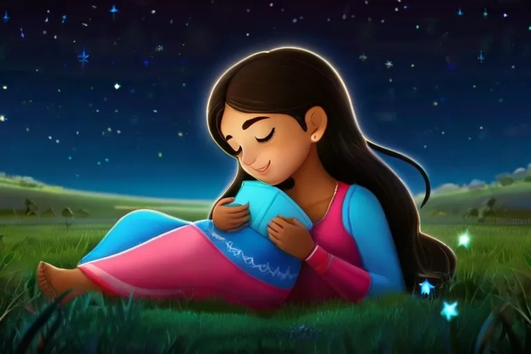 a girl sitting in the grass with her eyes closed