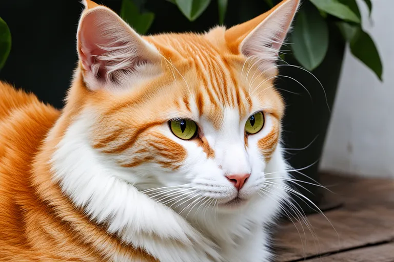 a close up of a cat laying on a table