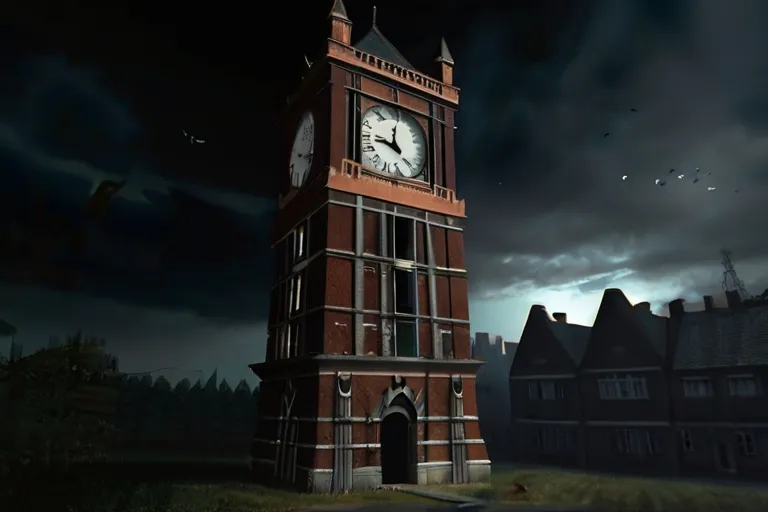 a clock tower in the middle of the night