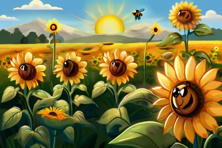 "In a sunny meadow filled with vibrant flowers and buzzing bees, there lived a tiny seed named Sammy. Sammy was no ordinary seed; he had big dreams of becoming a magnificent sunflower."