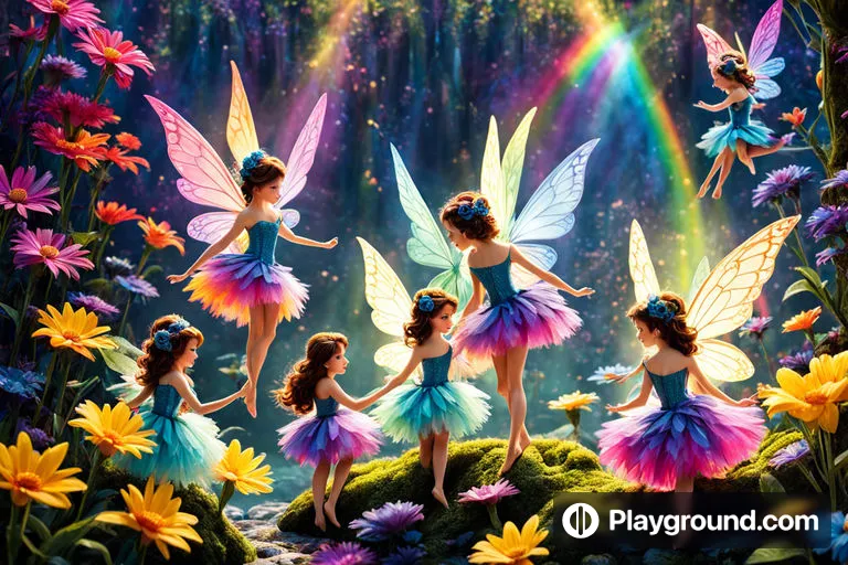 a group of pretty little girls dressed in fairy costumes