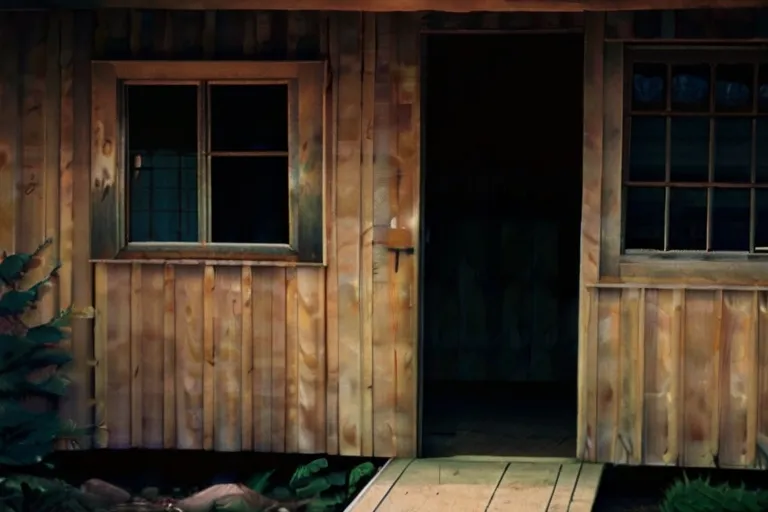 "Shadows moving outside the cabin, scratching at the door, intensified Sarah's feeling of being cornered and alone."

