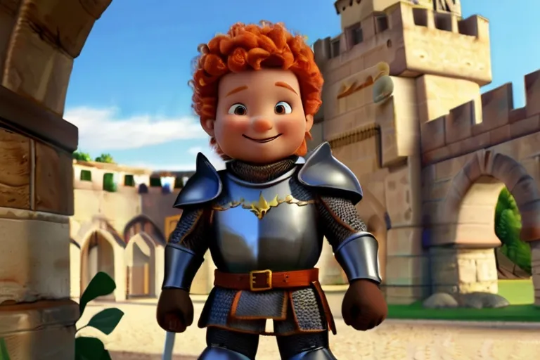 a cartoon picture of a man in a suit of armor