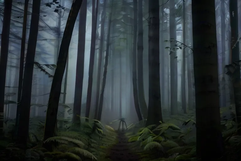 "As Sarah ventured deeper, the whispers grew louder, echoing hauntingly through the dense forest."