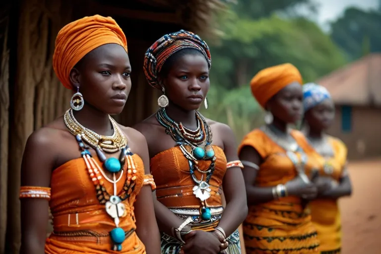 a group of women standing next to each other