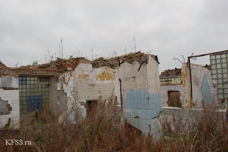 a run down building with a lot of windows