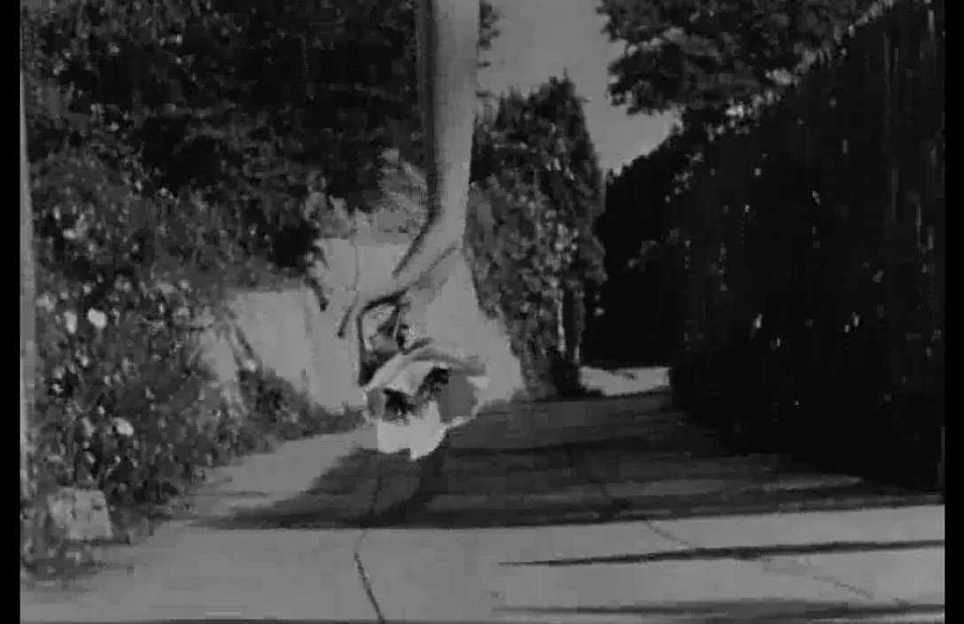 a man is doing a trick on a skateboard