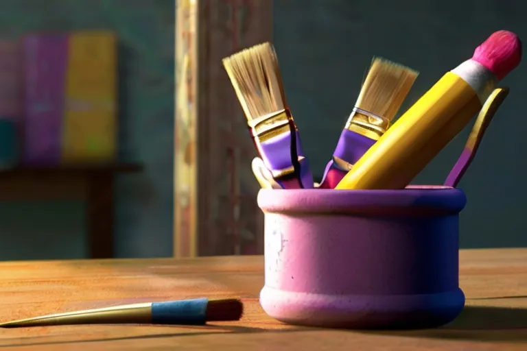 "One sunny afternoon, Luna discovered an old, magical paintbrush that belonged to her grandmother."